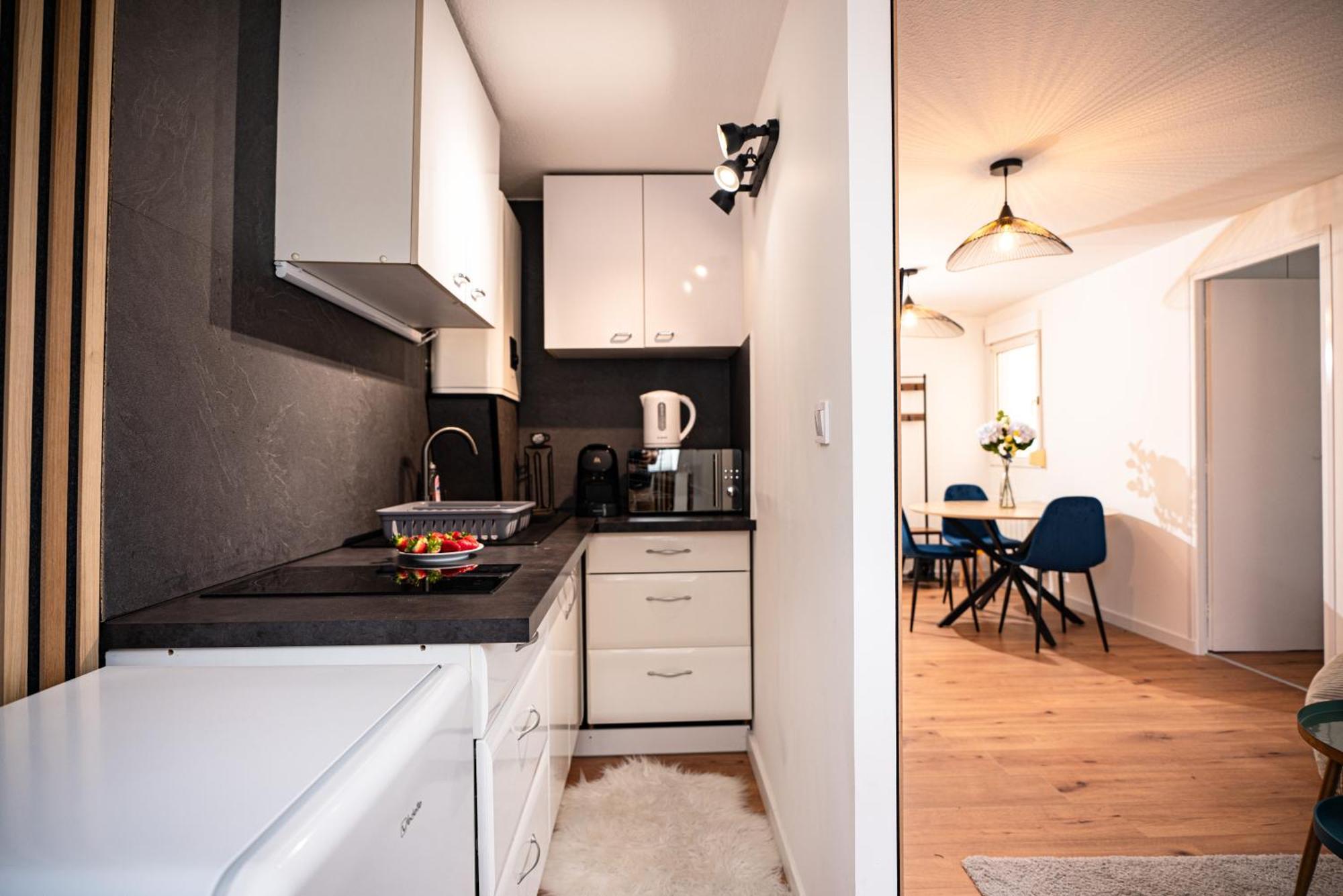 Moderne T2 Centre Sauna Wifi Home Office Netflix สตราสบูร์ก ภายนอก รูปภาพ